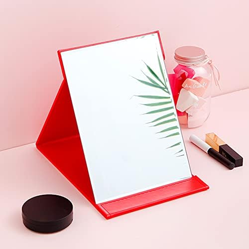 NZNB Home dobrável Desktop Makeup espelho do aluno Dormitório Princesa Ministro de vestir espelho portátil Ajuste espelho