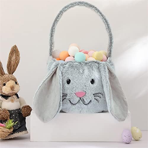 Próximo -time Funny Bunny Bucket Sacos de doces infantis Bolsas de pelúcia para bolsas de presente de estudante Decoração