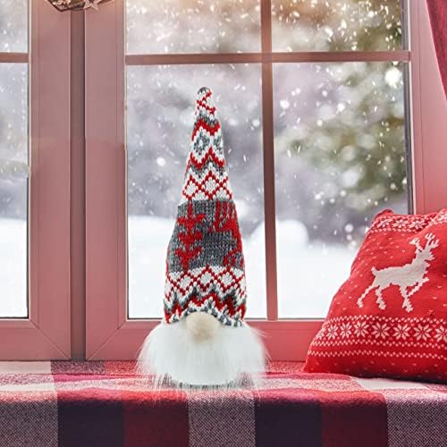 Decorações de Natal Olimy, gnomo sueco artesanal, decoração de Natal de Natal, brinquedo de elfo de pelúcia, ornamento de mesa