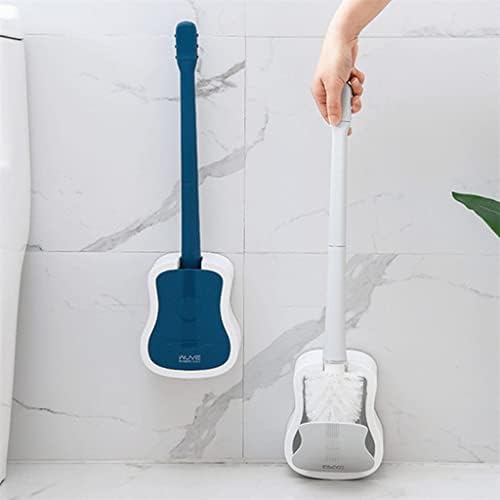Escova de vaso sanitário zgjhff com escova de vaso sanitário de silicone de suporte pendurado tipo de guitarra de guitarra de guitarra