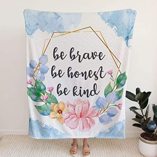 Seja corajoso, seja honesto, seja gentil, decoração de lã de cobertor cristão