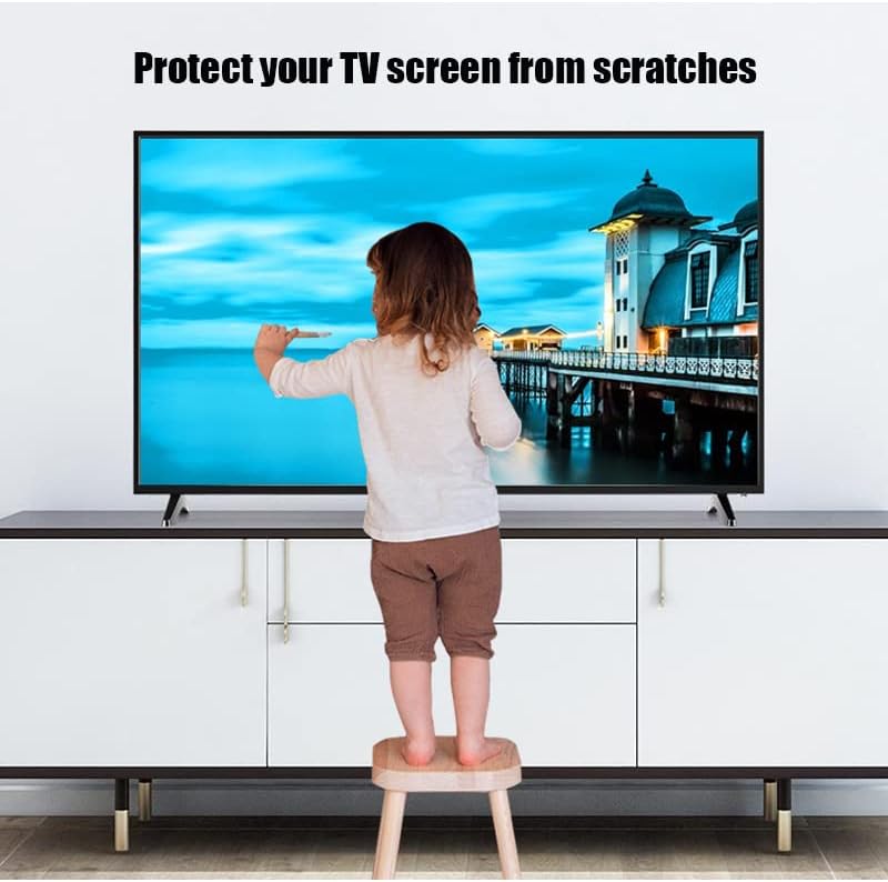 Protetor de tela de TV para monitor padrão de 75-85 polegadas ou monitor curvo-Matte Anti Glare Anti-Reflexivo Protetor de PET Filme Anti-UV Proteção para os olhos para tela de mesa, 75 polegadas 1645x930mm