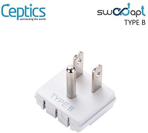 Apenas o acessório CEPTICS Swadapt Type L - funciona com dispositivos compatíveis com Swadapt Ceptics - unidade real vendida