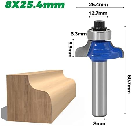 Cortador de moagem de superfície 1 peça de 8 mm de barra de haste formando flauta de bit flauta e fios de miçangas ferramenta