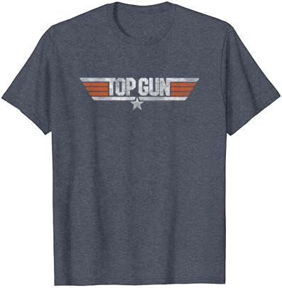 T-shirt de logotipo angustiado com pistolas