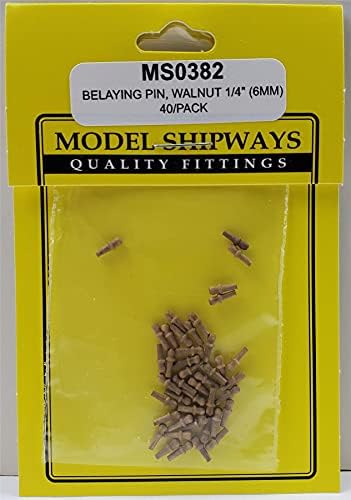 Model shipways belisando alfinetes, nogueira 1/4 40 pacote