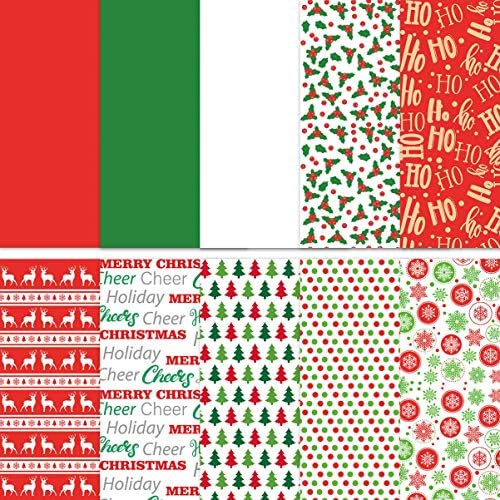 Papel de papel de papel de lenço de papel - 150 folhas folhas de embrulho de férias - lençóis de papel embalagem de sortimento para caixas de Natal, sacos de embrulho de natal