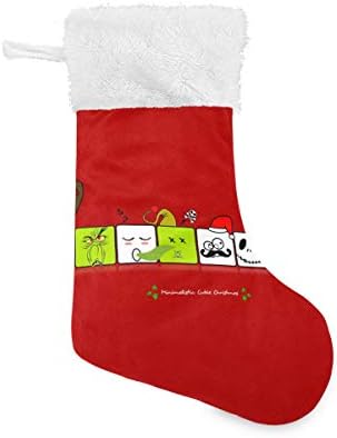 Pimilagu Feliz Natal meias 1 pacote 17,7 , meias penduradas para decoração de Natal