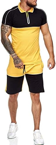 INSZOY MEN SAT STORTS com camiseta Conjunto de camisetas Treinamento de futebol de basquete Conjunto de roupas atléticas