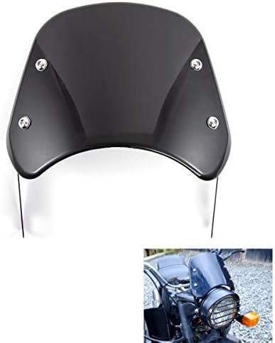 Duilu Universal Motorcycle Windshield Windflector Windscreen para moto 5 -7 farol