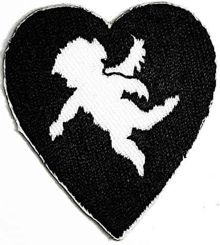 Kleenplus 3pcs. Cartoon Little Angel Cupid's Love Heart Patch bordado Ferro de crachá em costura no emblema para jaquetas jeans Backpacks