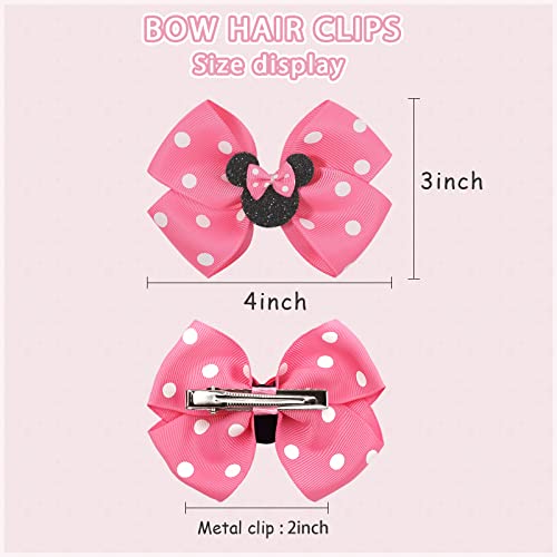Ayesha cabelos de cabelos clipes de mouse clipes de cabelo para meninas arcos de cabelo mouse barretas ratos orelhas