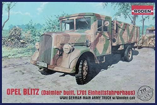 Roden Re72719 1/72 Exército alemão Opel Blitz L701 Modelo de Plástico Tipo de Cabão de Controle de Caminhão de Varro