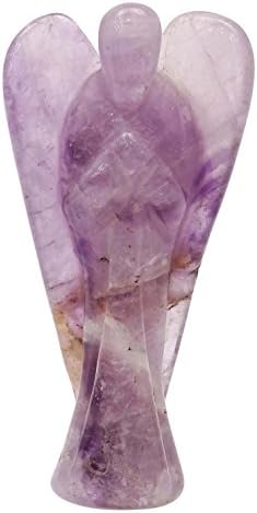 Harmonize Amethyst Stone esculpida Angel Psychic Guardian Reiki Cura Crystal Spiritual Gift
