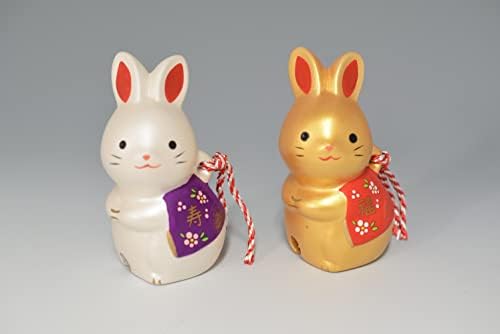 Escultura de coelho japonesa Cerâmica Ornamento de cerâmica Lucky Art Art Cute Decoração Presentes Novo Presente 2023