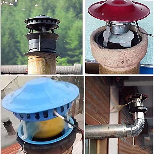 Fã de lareira da chaminé uzouri, fã de draft induzido para chaminé, máquina de fumaça de escape da chaminé doméstica, ventilador de soprador para extrator de aquecimento do fogão, ventilador de chaminé, b