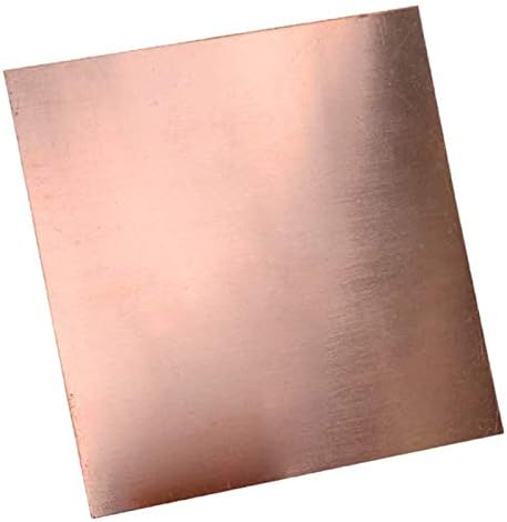 Placa de latão Yuesfz Folha de metal de latão de bronze, metais de percisão para folha de experimento DIY Pure Capper Felfil