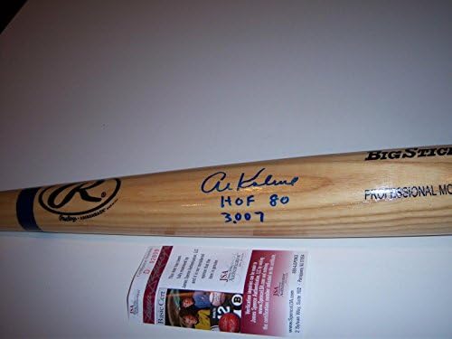 Al Kaline Detroit Tigers Hof 80.3007 hits JSA/CoA assinado Big Stick Bat - Bats MLB autografados