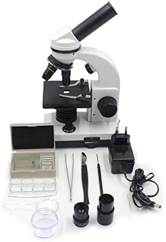 Acessórios para microscópio Microscópio monocular 40x 640x Microscópio biológico 2 Lâmpadas LEDs Consumíveis de laboratório