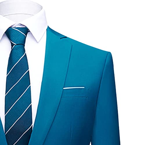 Maiyifu-gj Men's One Button Fiths Solid Formal Wedding Tux Blazer e Calça Casual Diário Dressão Dresses Terce-Tenente
