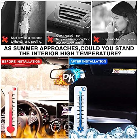 Kust Custom Fit Windshield Sun Shade para 2015-2023 Ford Transit Wagon XL, veículo de carga XLT, Connect Van XL Sunshade