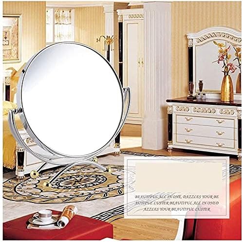 Espelho montado na parede YGCBL, espelhos de vaidade de 360 ​​graus de bancada de mesa de rotação grátis para grils homens homens espelhos