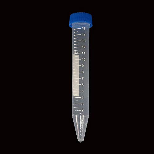 10pc 15ml Tampa de parafuso Plástico garrafa transparente de tubo de armazenamento de armazenamento Radiação Experimento