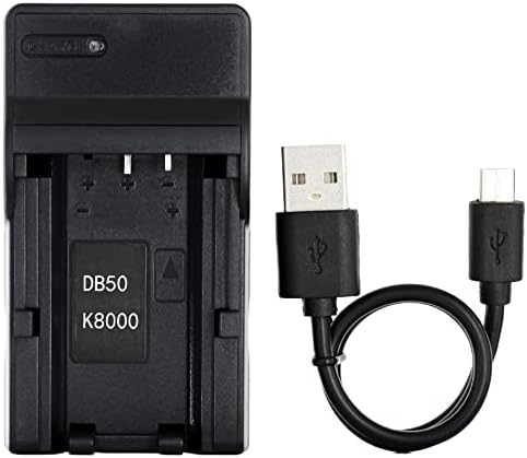 Carregador USB KLIC-8000 para Kodak Easyshare Z1012 IS, Z1015 IS, Z1085 IS, Z1485 IS, Z612, Z712 IS, Z812 IS ZOOM, Z8612