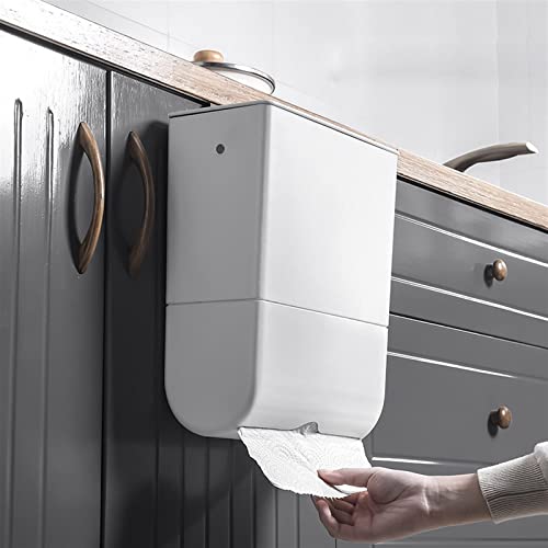 Lata de lixo de abcel, lixo pendurado na cozinha pode ser pendurada no gabinete doméstico na parede com caixa de lenços de papel
