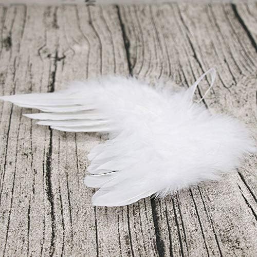 UTENEW ANGEL ASTURAS DE PEDRAS PARA OSTRAS 5 PACK WHITE Mini Angel Wings, Diy Party Gift Decoration