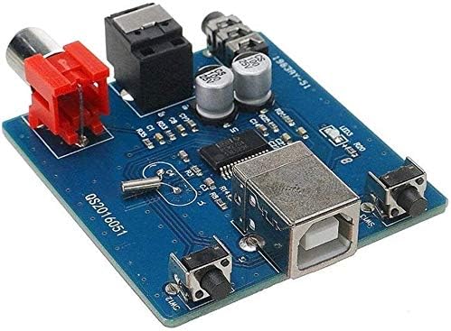 Zym119 Decodificador DAC PCM2704 USB a S/PDIF Placa de som da placa de som de 3,5 mm de saída analógica coaxial Módulo HiFi Módulos de circuito do computador placa de circuito
