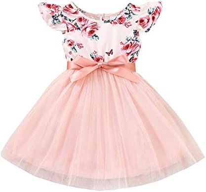 Vestido Kagayd para vestidos de mangas florais de menina de menina