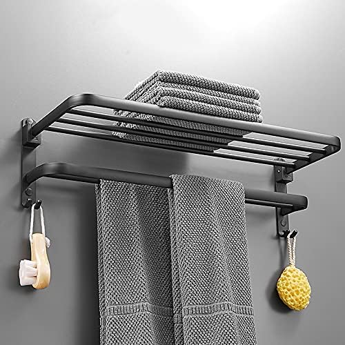 Sxnbh sem chão de banho com toalha preto banheiro banheiro pingente de hardware de alumínio de alumínio