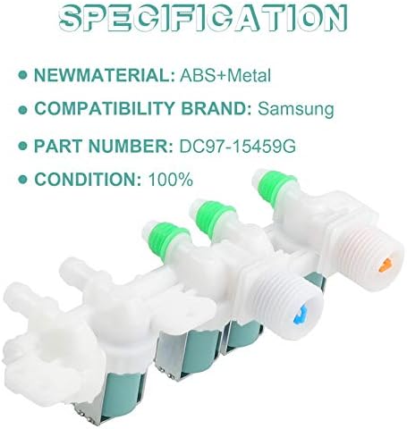 DC97-15459G Válvula de entrada de água para lavadora Samsung-5 anos de garantia AP5623056 PS4220861 EAP4220861 3276197,