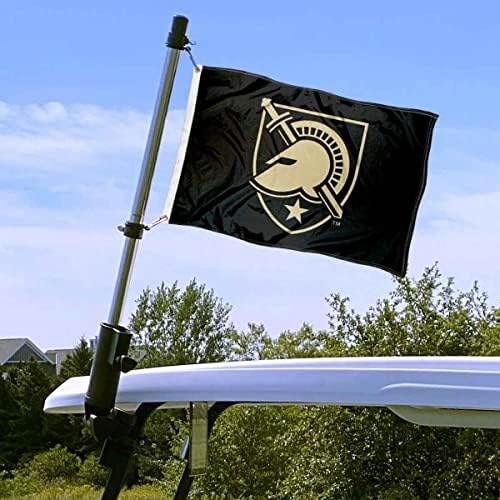 Army Black Knights Boat e Mini Flag and Flag Polle Stround Mount Set