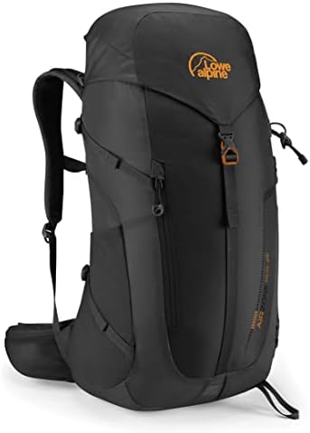 Backpack da trilha Lowe Alpine AirZone para caminhadas diurnas ou curtas, AirZone Trail 35 litros, preto