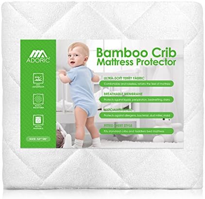 Protetor de colchão de berço à prova d'água, Ultra Soft Soft Breathable Toddler Mattress Protector Baby Crib Mattress Cober