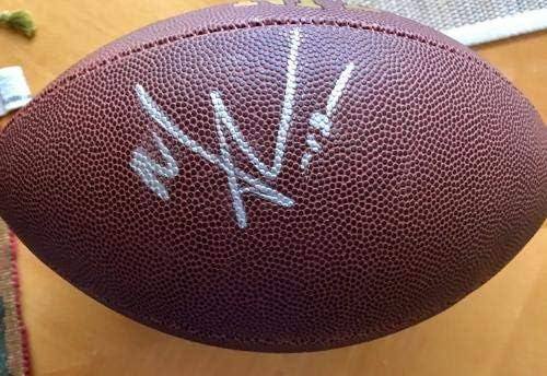 Michael Thomas New Orleans Saints autografados assinaram futebol Ohio State Buckeye - bolas de futebol autografadas