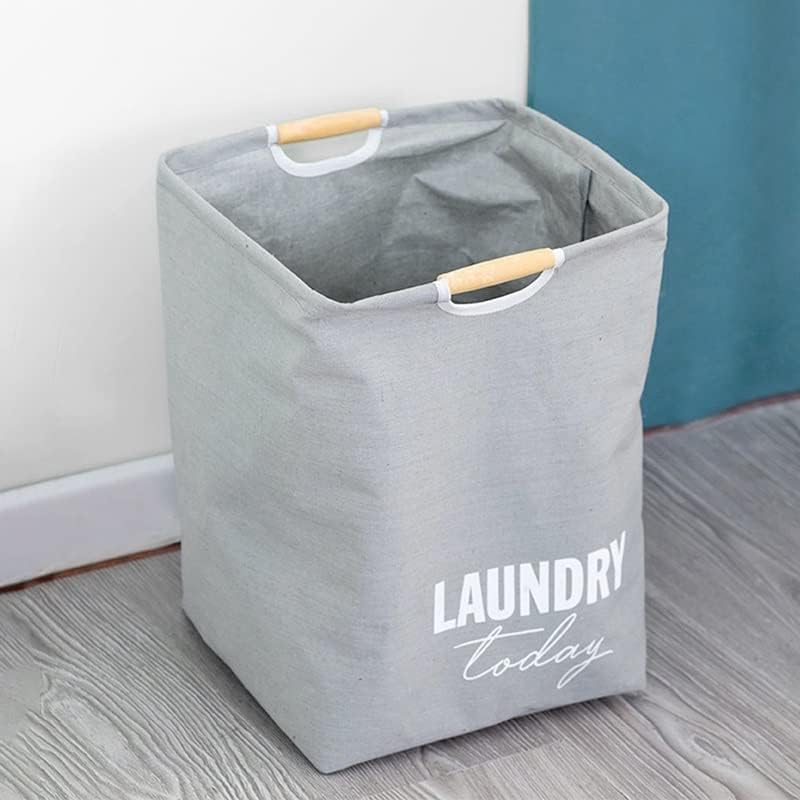 Saco de lavanderia dobrável de lavanderia dobrável com alça com alça de lavanderia cesto de roupas de roupas sujas