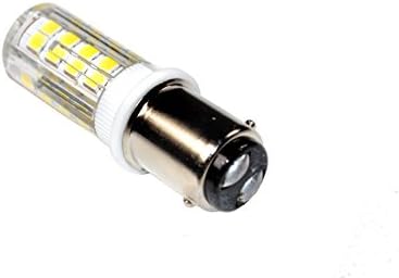 Lâmpada de lâmpada de lâmpada de lâmpada LED HQRP LED BA15D Contato duplo Base Baioneta 52 LEDS SMD 2835 3W 110V 450-500 LM
