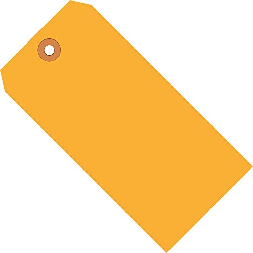 Tags de remessa de suprimentos de pacote superior, 13 pt, 6 1/4 x 3 1/8, amarelo