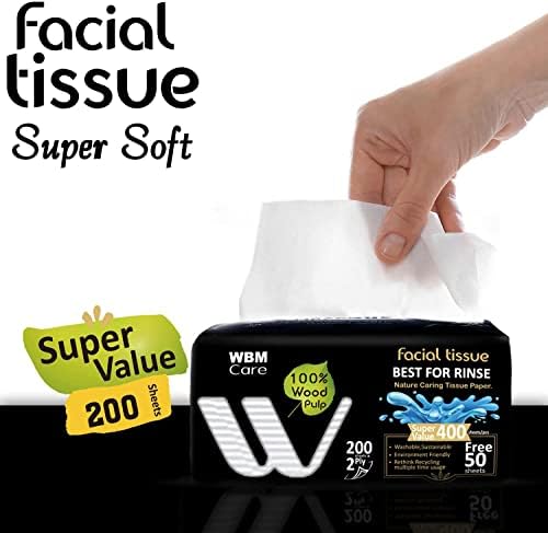 Tecidos faciais, formulados com fragrância de lavanda, 2ply sustentável e lavável, para todos os tipos de pele, toalhas