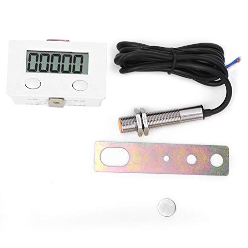 Contador de indução magnética, contador de punção eletrônica digital, sensor de metal, exibição digital de 5 dígitos