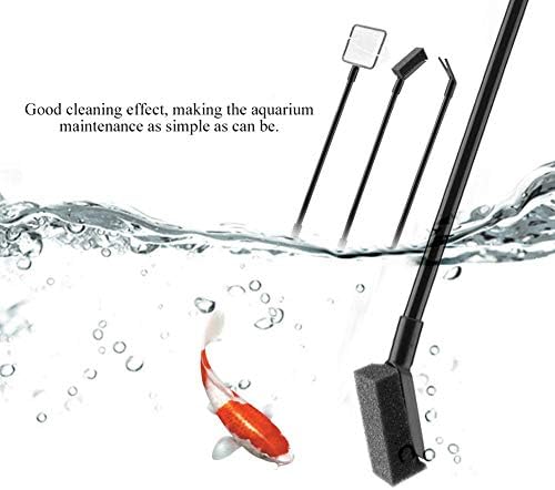 Ferramenta de limpeza de aquário de Yosoo 2 PCs, ferramenta de limpeza de aquário portátil de 4 polegadas.