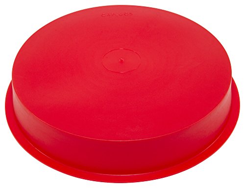 Capluga de tampa e plugue cônicos de plástico. T-1128, PE-LD, Cap od 7,88 Plug ID 8.14, vermelho
