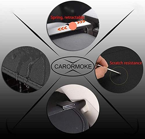 Capa de carga retrátil de CarorMoke 2020 2021 2022 2023 Black Compatible With GMC Terrain 2018 2019 Chevrolet Equinox
