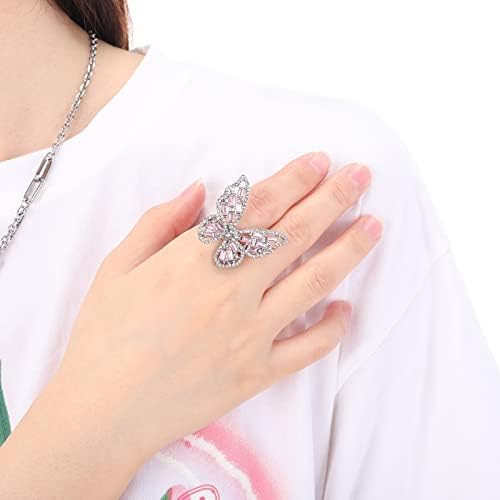 2023 Novo anel popular de anel de diamante flash flash gemstone jóias anel de jóias abertas anéis de alongamento para mulheres