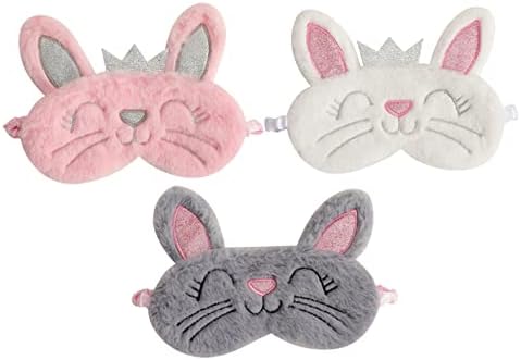 Hemoton 6 PCs Bunny Ears Máscara de olhos Máscara de olho Kids para dormir para dormir Máscara de olho para crianças de aluno de aluno