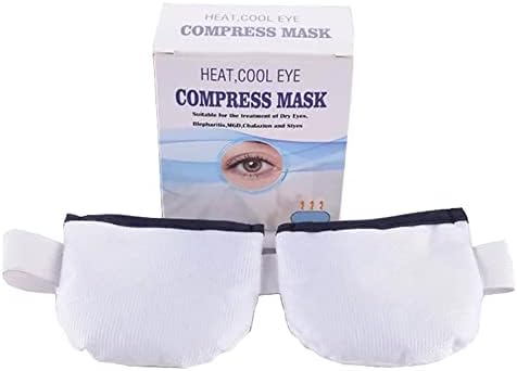 Aquecimento da máscara de compressa para os olhos Máscara de microondas alívio hidratante para os olhos MGD Eyes secos Toas inchadas e irritadas, máscara ocular reutilizável