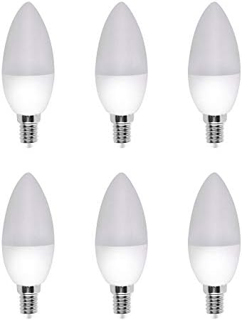 Lâmpadas de candelabra led lâmpadas E14 Base 7W Branco branco 3000k Bulbos de lustres de vela decorativa, AC85-265V